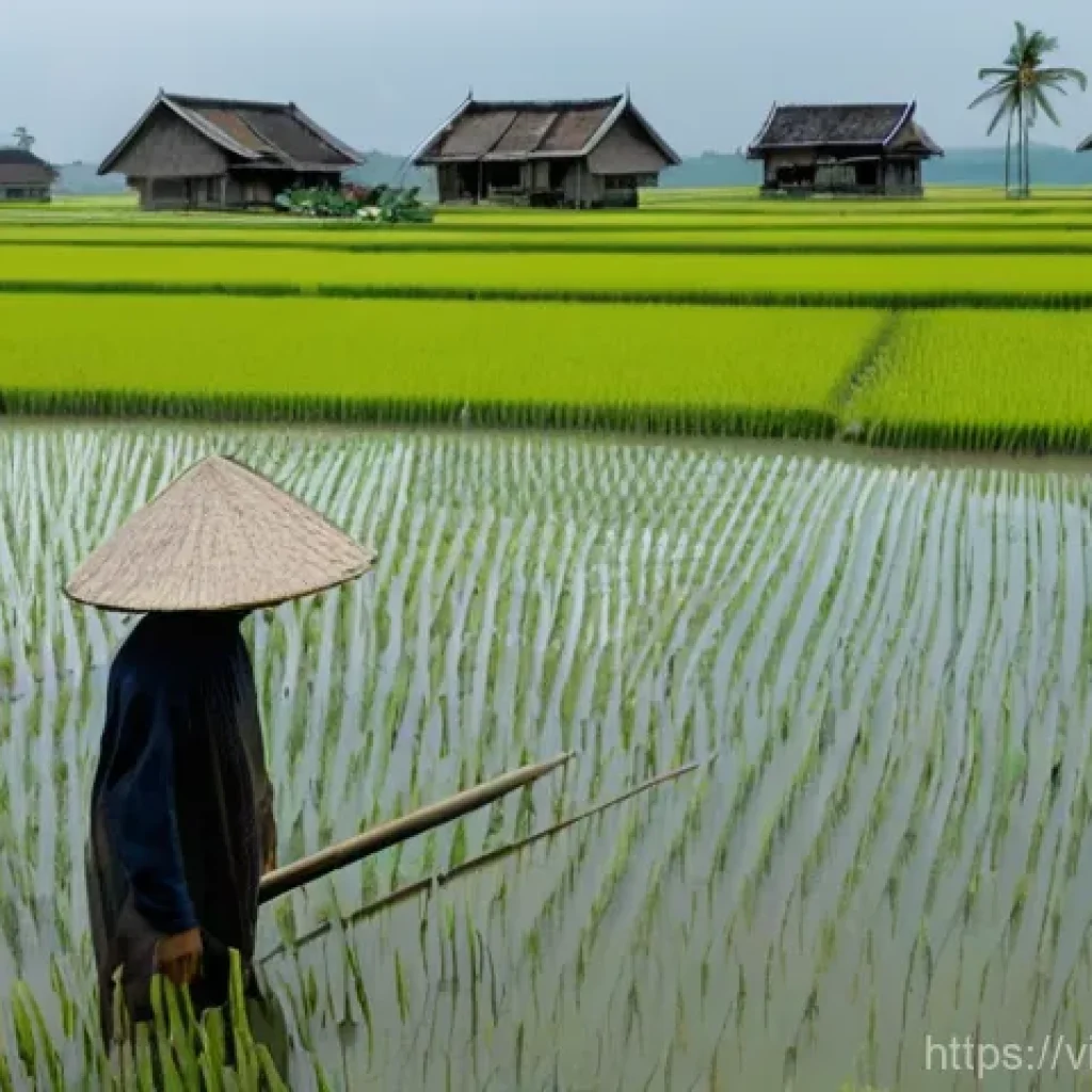 해수면 상승 대응을 위한 글로벌 동향 - **Prompt 1: The Struggle Against Rising Tides**
A poignant, realistic wide-angle shot of a Vietn...