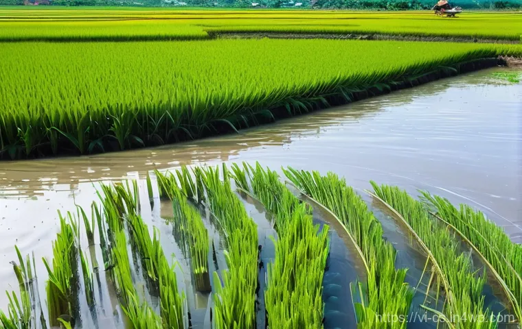 해수면 상승 대응을 위한 글로벌 동향 - **Prompt 1: The Struggle Against Rising Tides**
    A poignant, realistic wide-angle shot of a Vietn...